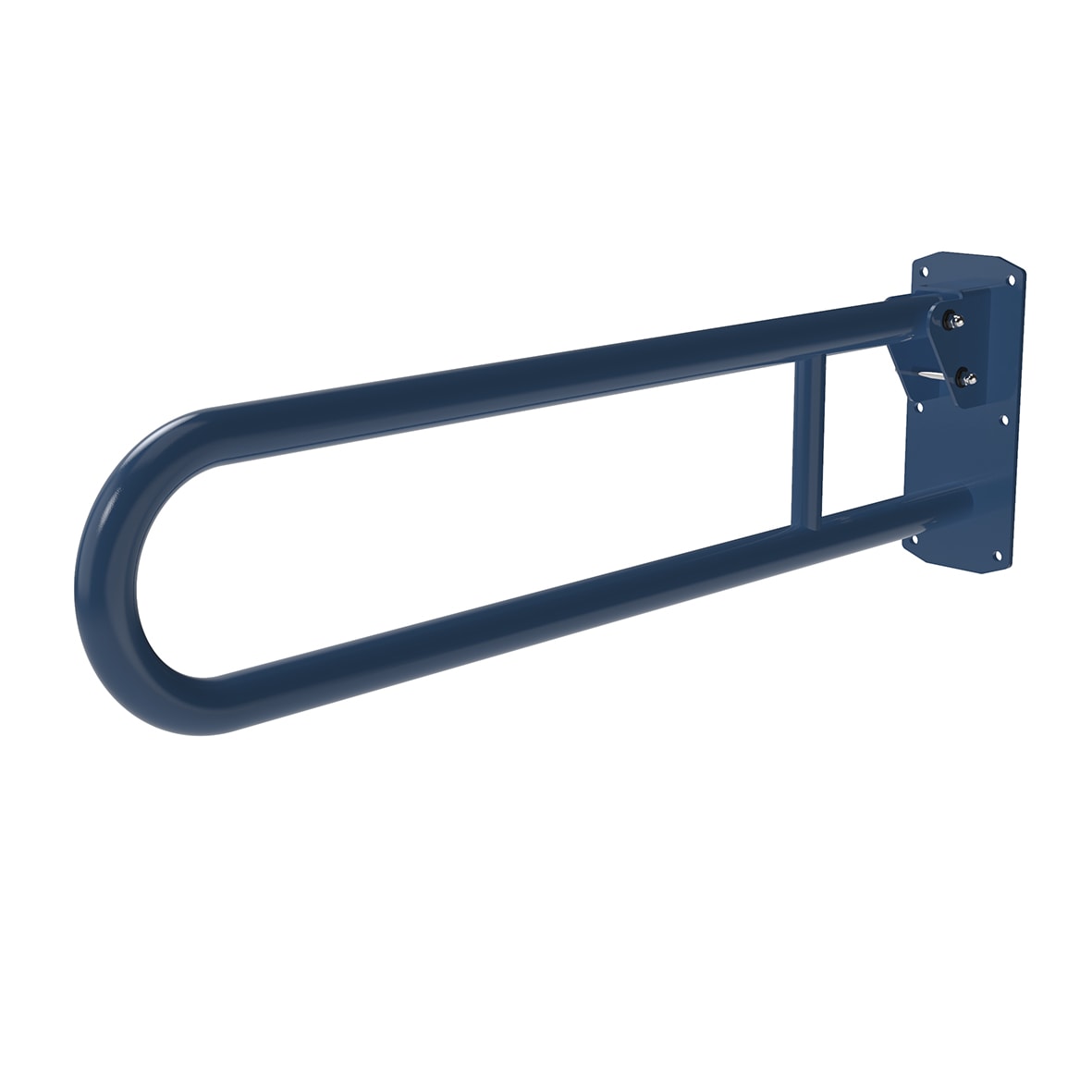 Hinged Support Grab Rail - 800 x 200mm - Stainless Steel - Blue Powder Coated - view 3