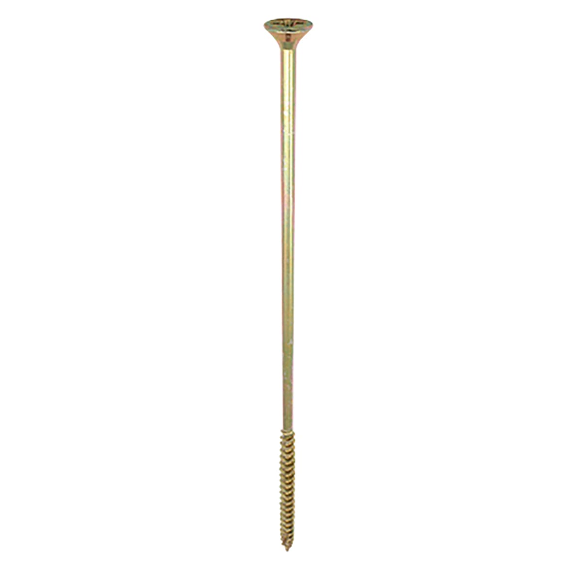 C2 Strong-Fix Pozi Double Countersunk Wood Screws - 6.0 x 200mm - Yellow Zinc - Pack of 100 - view 2