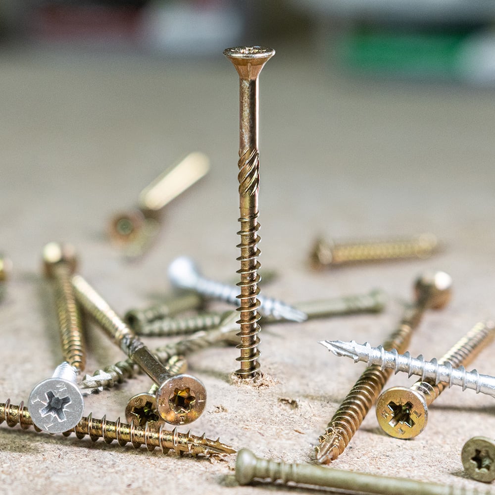 C2 Strong-Fix Pozi Double Countersunk Wood Screws - 6.0 x 200mm - Yellow Zinc - Pack of 100 - view 3