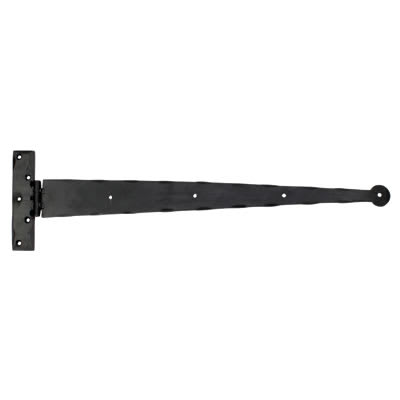 Blacksmith Light Duty Door Tee Hinge - 425mm Length - Antique Black Iron - view 2