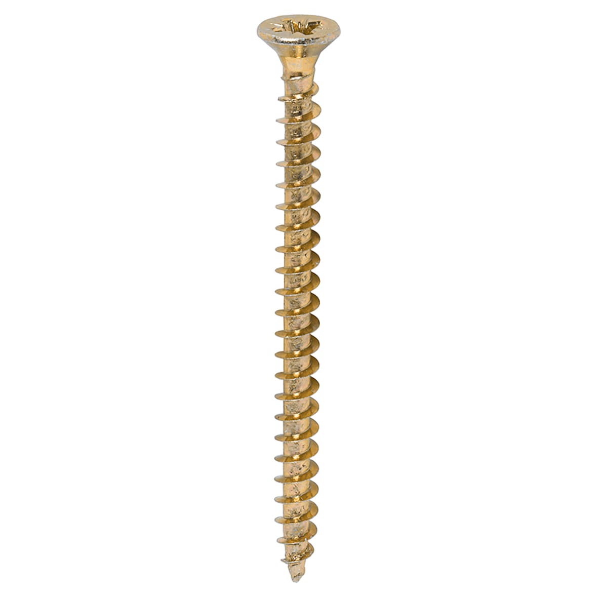 Solo Chippy Pozi Countersunk Wood Screws - 4.5 x 60mm - Yellow Zinc - Pack of 200 - view 2