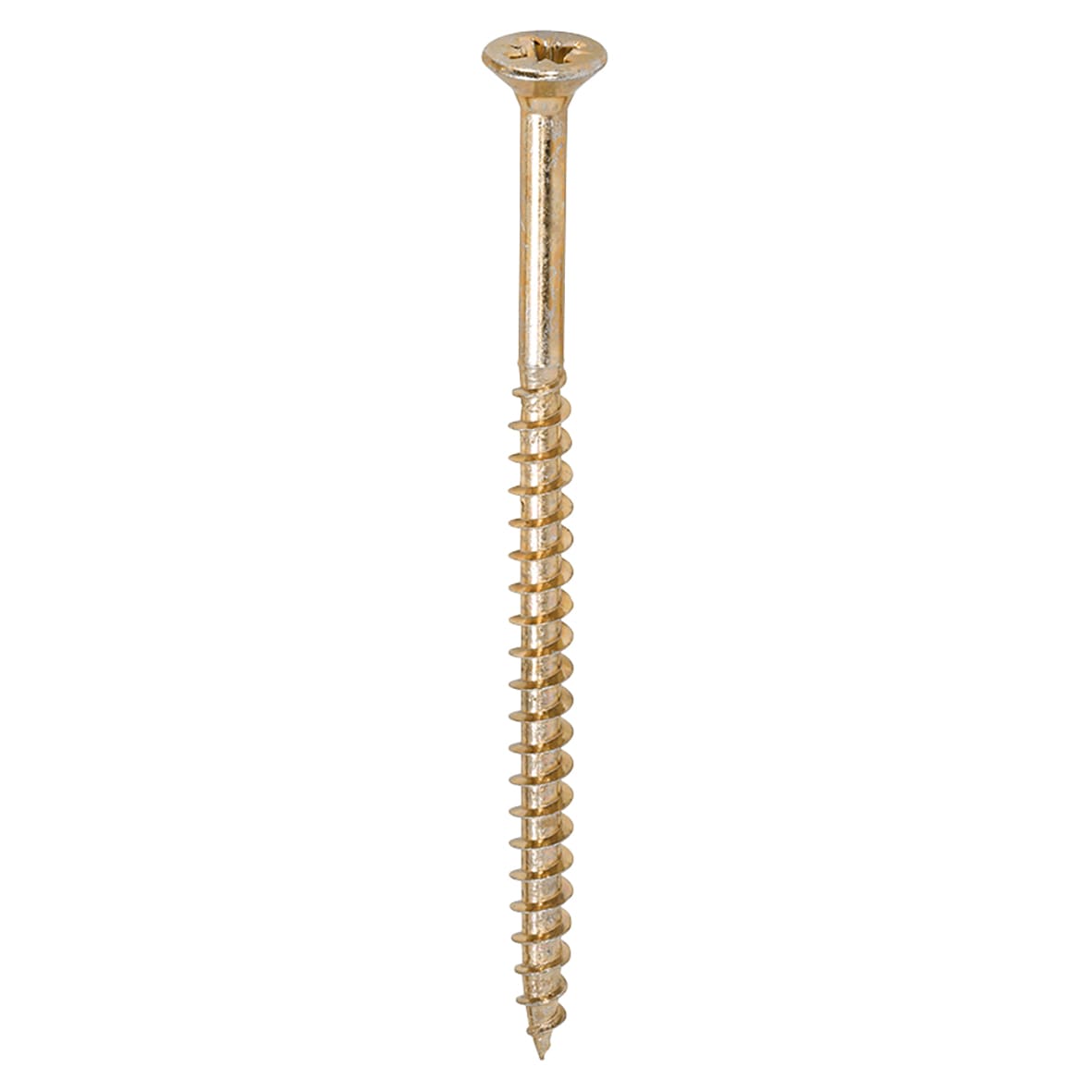 Solo Chippy Pozi Countersunk Wood Screws - 6.0 x 100mm - Yellow Zinc - Pack of 100 - view 3