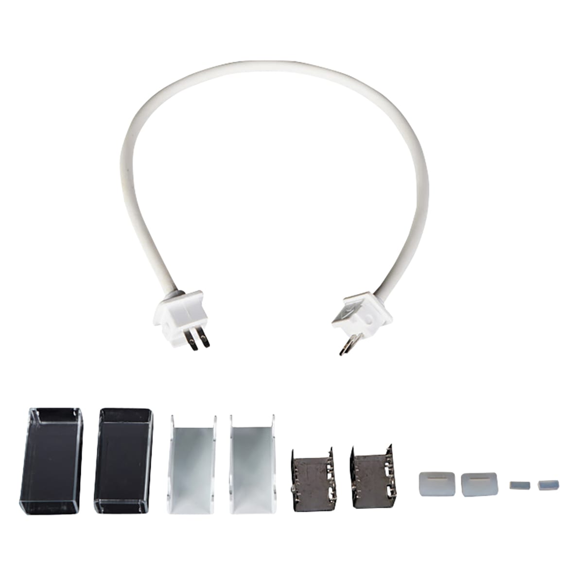 LED Soldering Free End to End Connector with Cable for 13 x 12mm Top Bend Neon Strip Light - view 3
