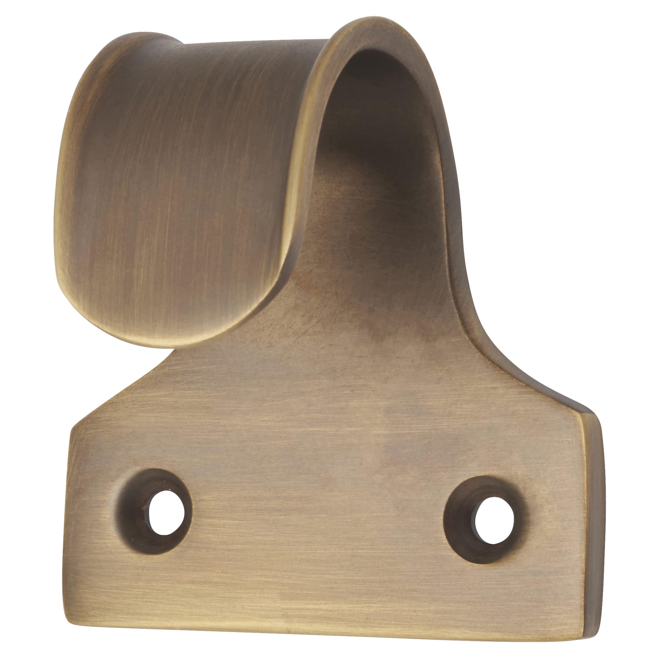 Budget Sash Window Finger Lift - 52 x 35mm - Antique Brass - view 2