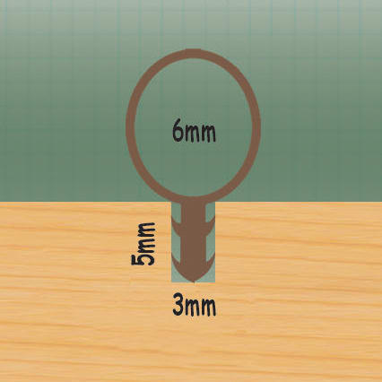 TUB Joinery Seal - TUB 6mm - 100m Length - Brown - view 2