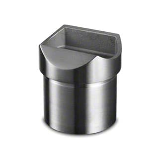 Tube Saddle Vertical Wire Infill - 316 Brushed Satin Stainless Steel - view 2