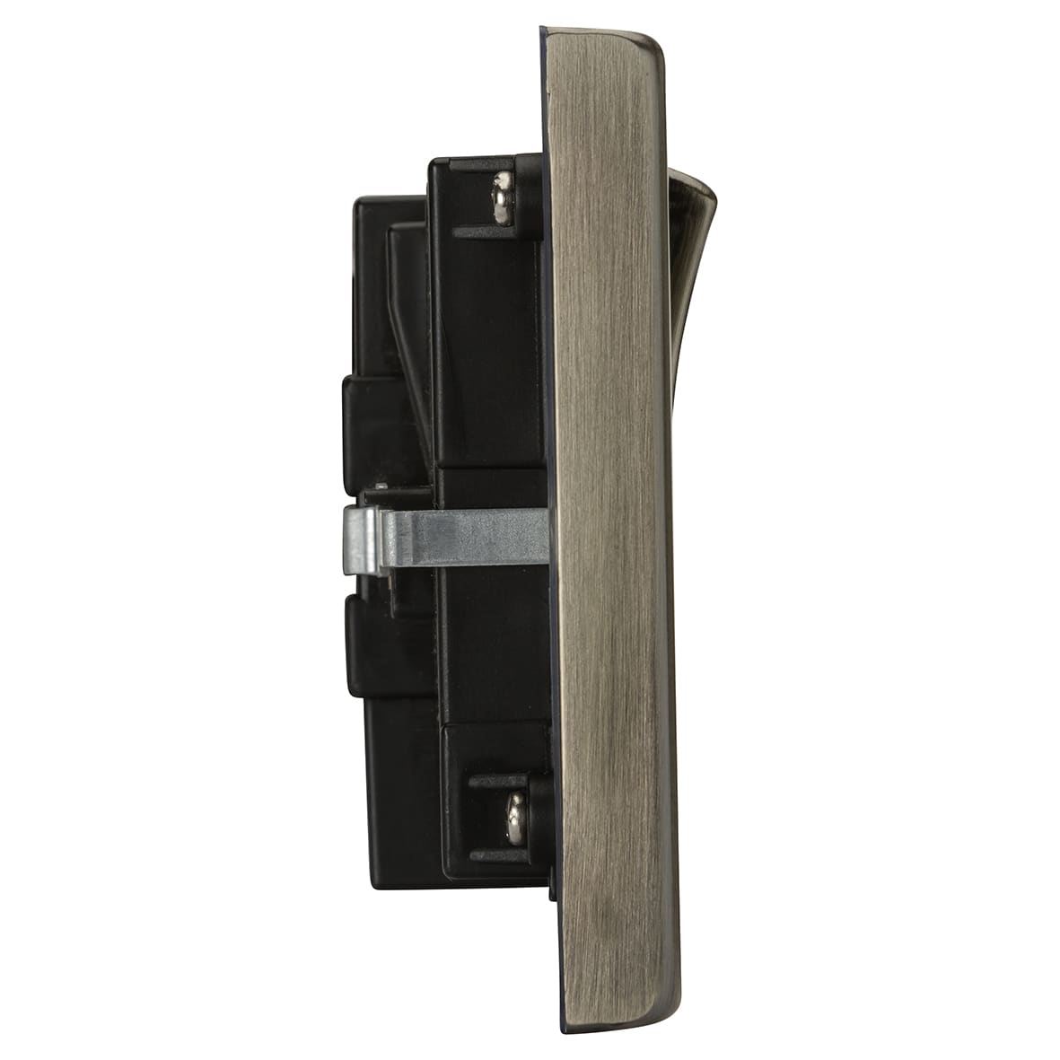 13A 2 Gang Square Edge Type C 65W Fastcharge USB Socket with 2 x USB - Antique Brass - view 3