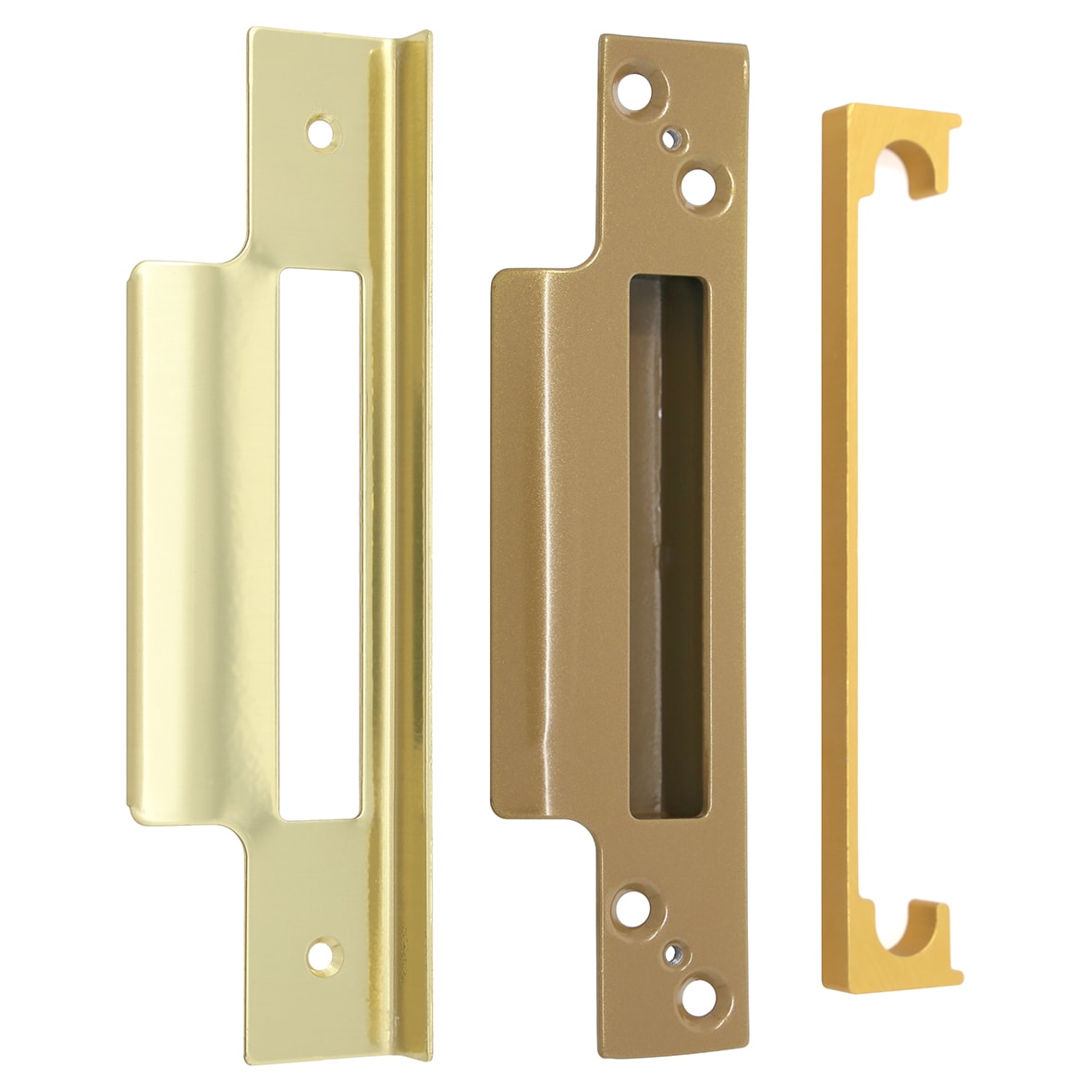 B42PB/0.5 13mm Rebate Kit to suit Heavy Duty 5 Lever Sashlocks - Polished Brass - view 2