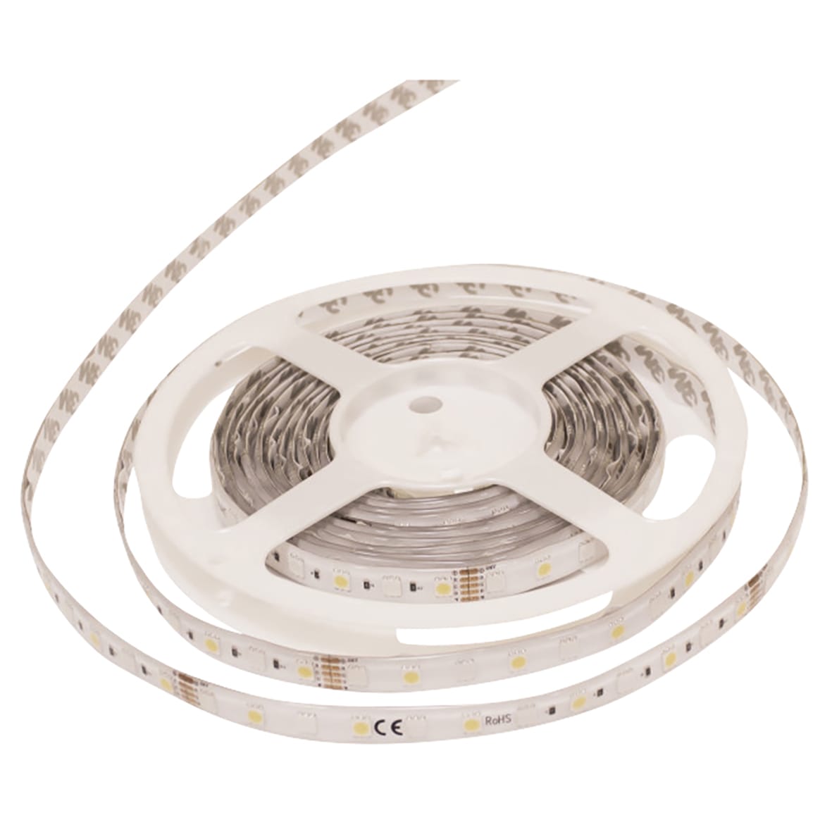 LED 12W Flexible Dimmable LED Strip Light - - 5000mm - RGB + 4000K Cool White - view 2