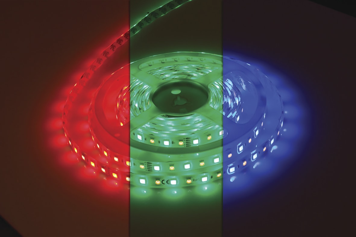 LED 12W Flexible Dimmable LED Strip Light - - 5000mm - RGB + 4000K Cool White - view 3