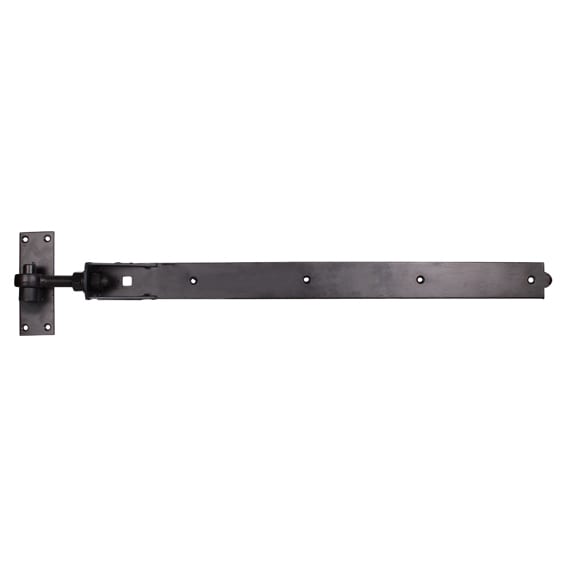 Heavy Duty Adjustable Hook & Band Gate Hinge - 750 x 57mm - Black Galv - Pair - view 2