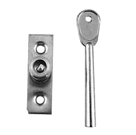 Vertical Sliding Sash Window Stop - 51 x 17mm - Pack of 2 with 1 Key - Zinc Plated - view 2