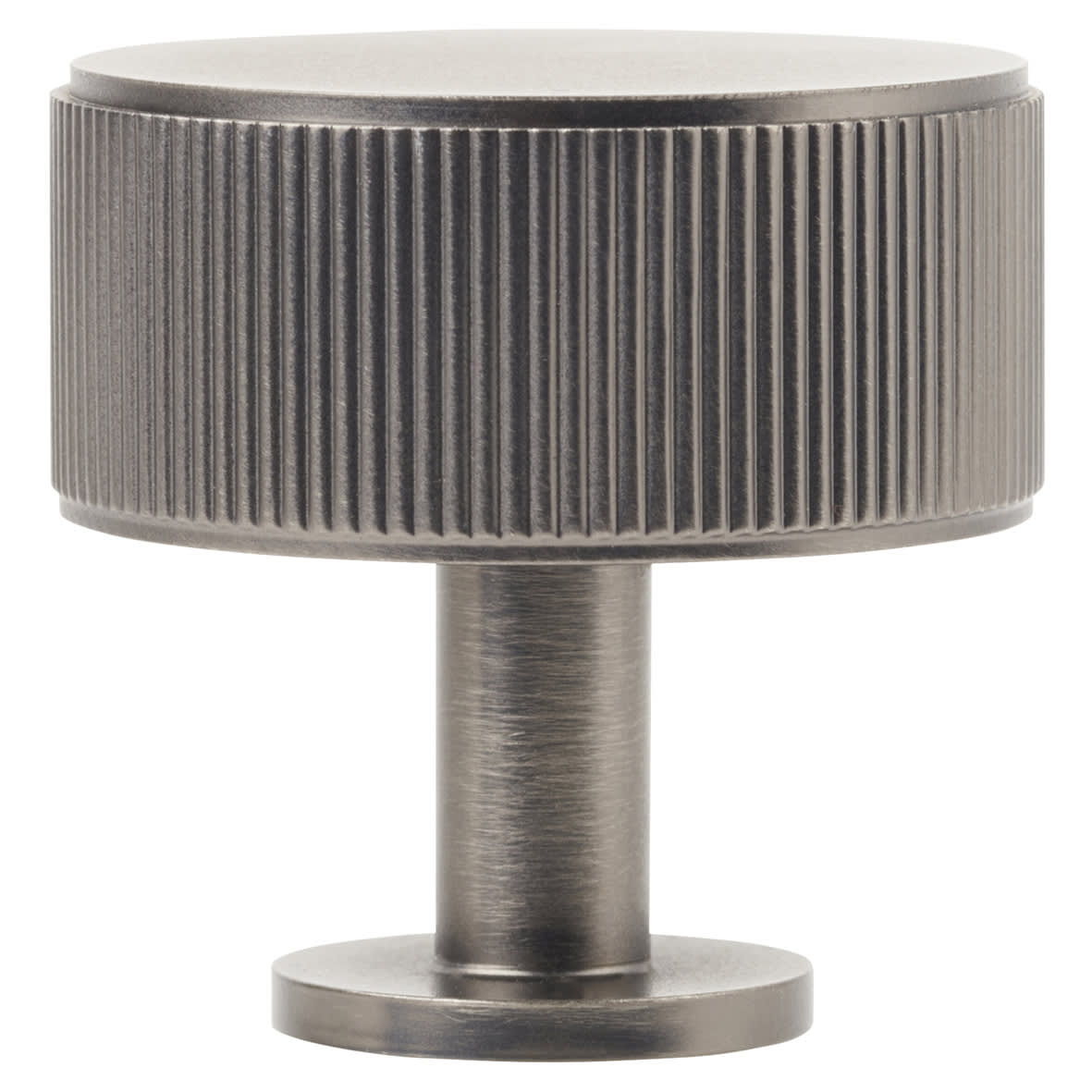 Lines Radio Round Cabinet Knob - 35mm Diameter - Anthracite Grey - view 2