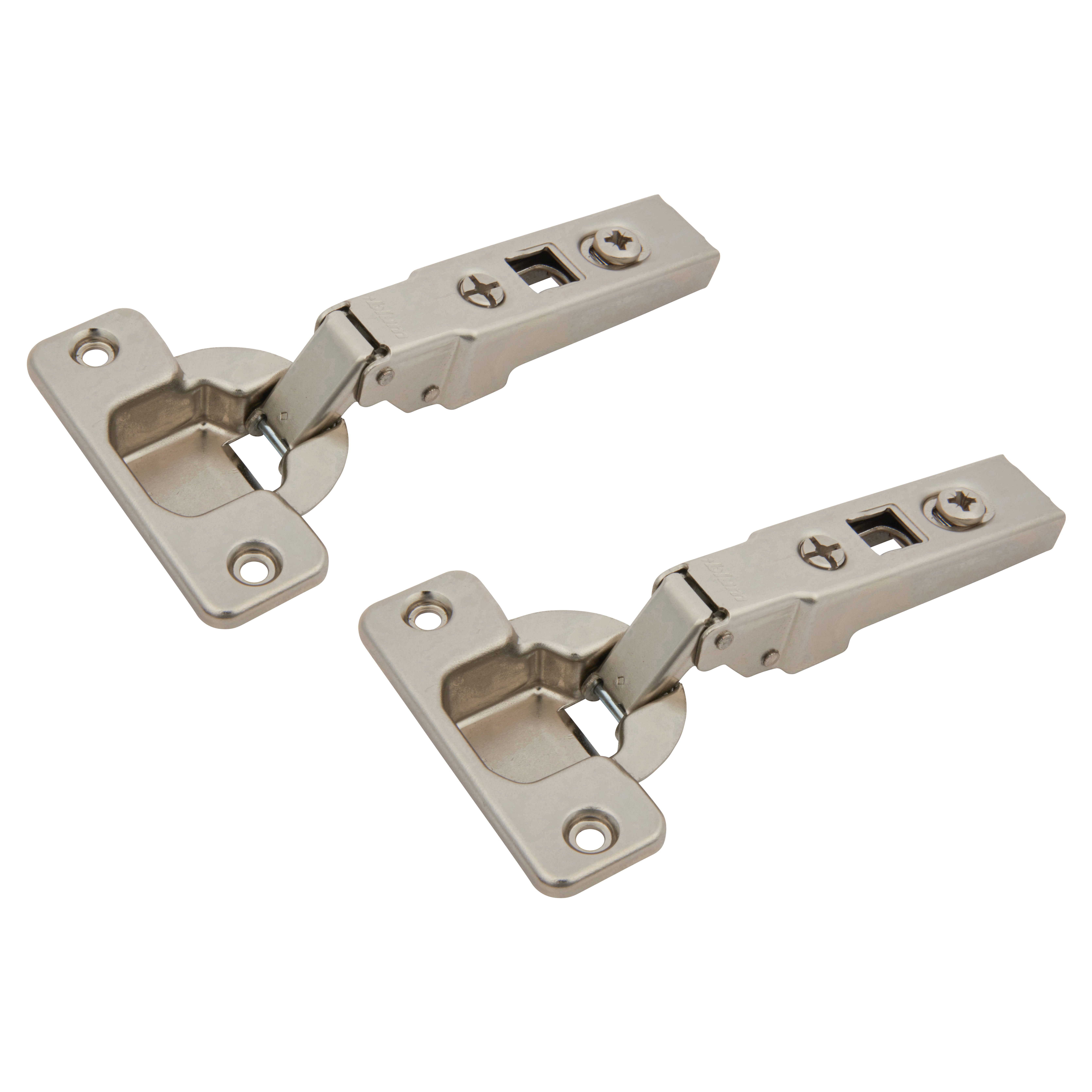 CLIP Cabinet Hinge - 100° - Un-Sprung - Overlay - Zinc Plated - Pair - view 2