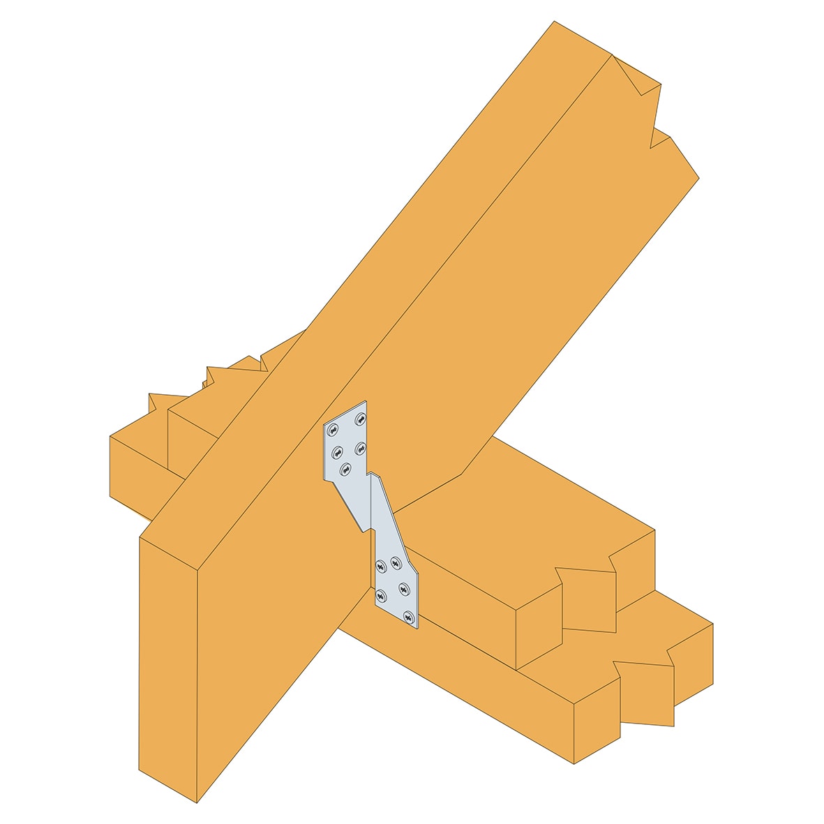High Wind Tie - 150 x 35 x 1.2mm - view 2