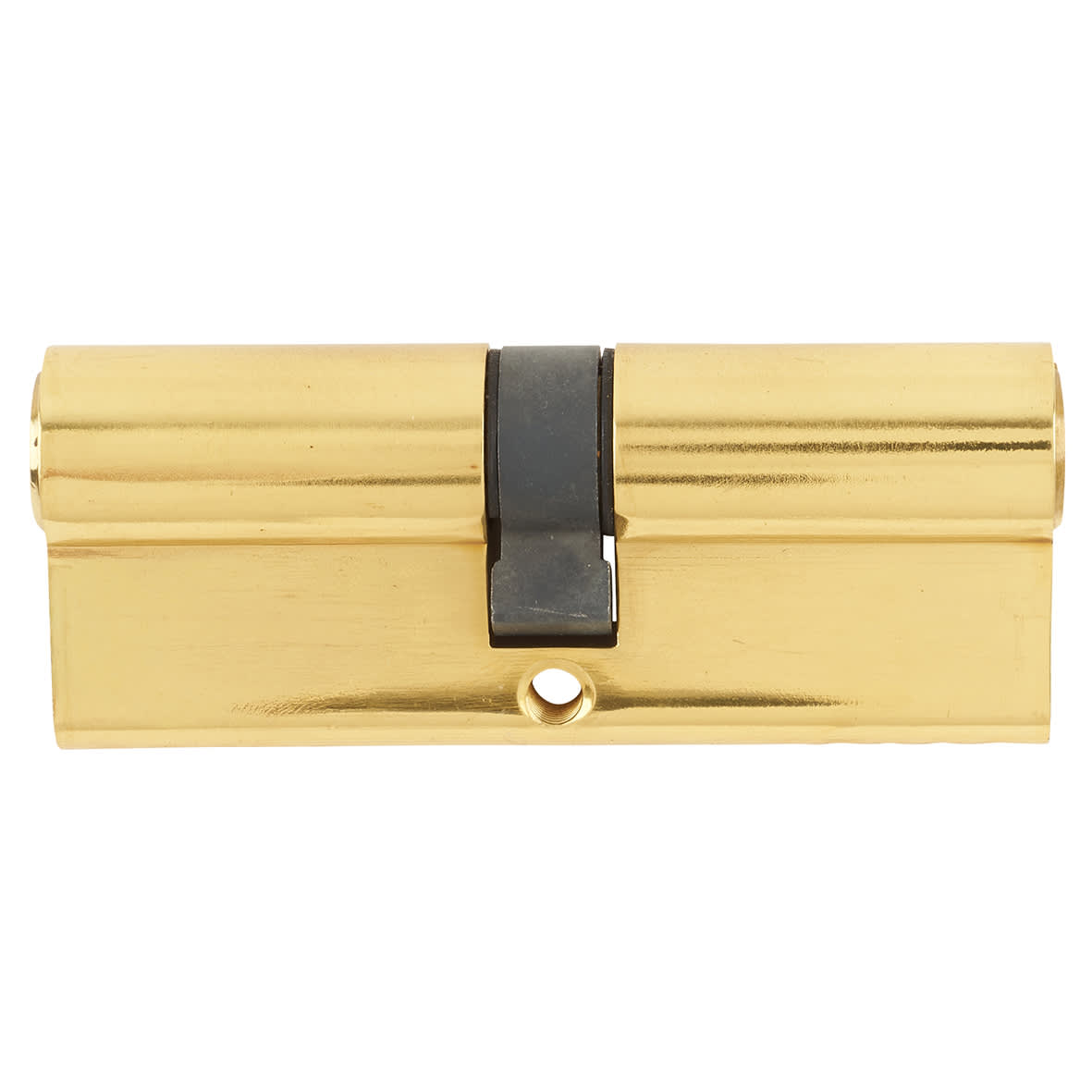 5 Pin 80mm Euro Double Cylinder - 40 + 40mm - Polished Brass - Keyed to Differ - view 2