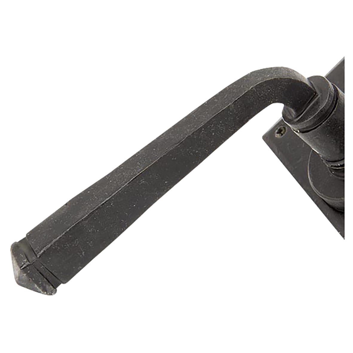 External Beeswax Door Handles on Square Fixed Rose - Avon Range - view 3