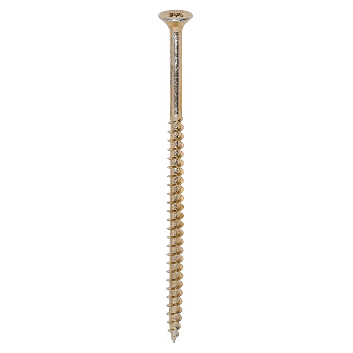 Solo Chippy Pozi Countersunk Wood Screws - 5.0 x 100mm - Yellow Zinc - Pack of 100 - view 3