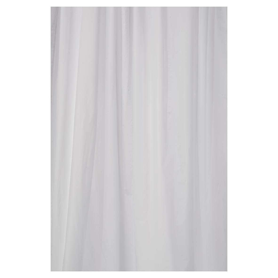 Plain Shower Curtain - 1800 x 1800mm - White PVC - view 2