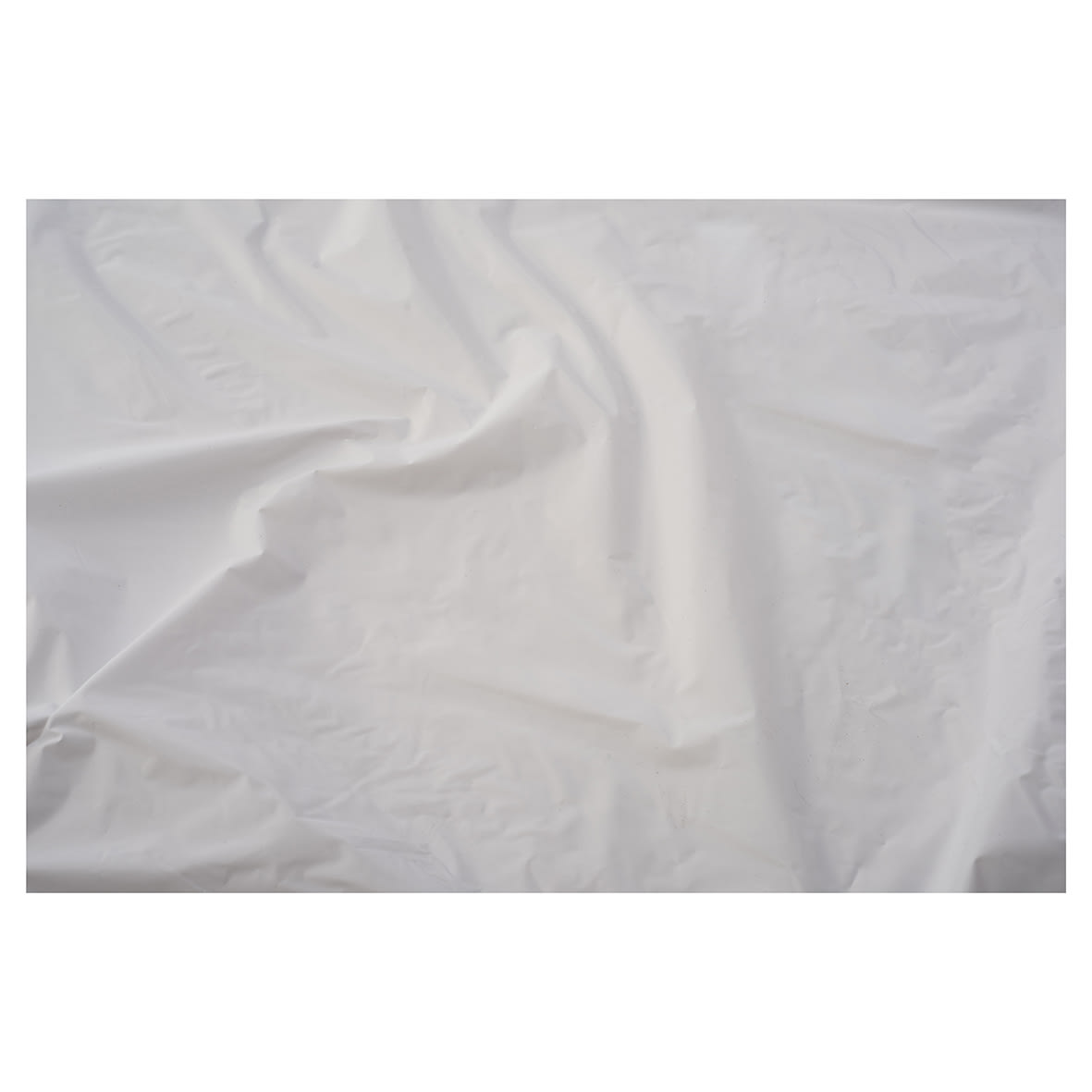 Plain Shower Curtain - 1800 x 1800mm - White PVC - view 4
