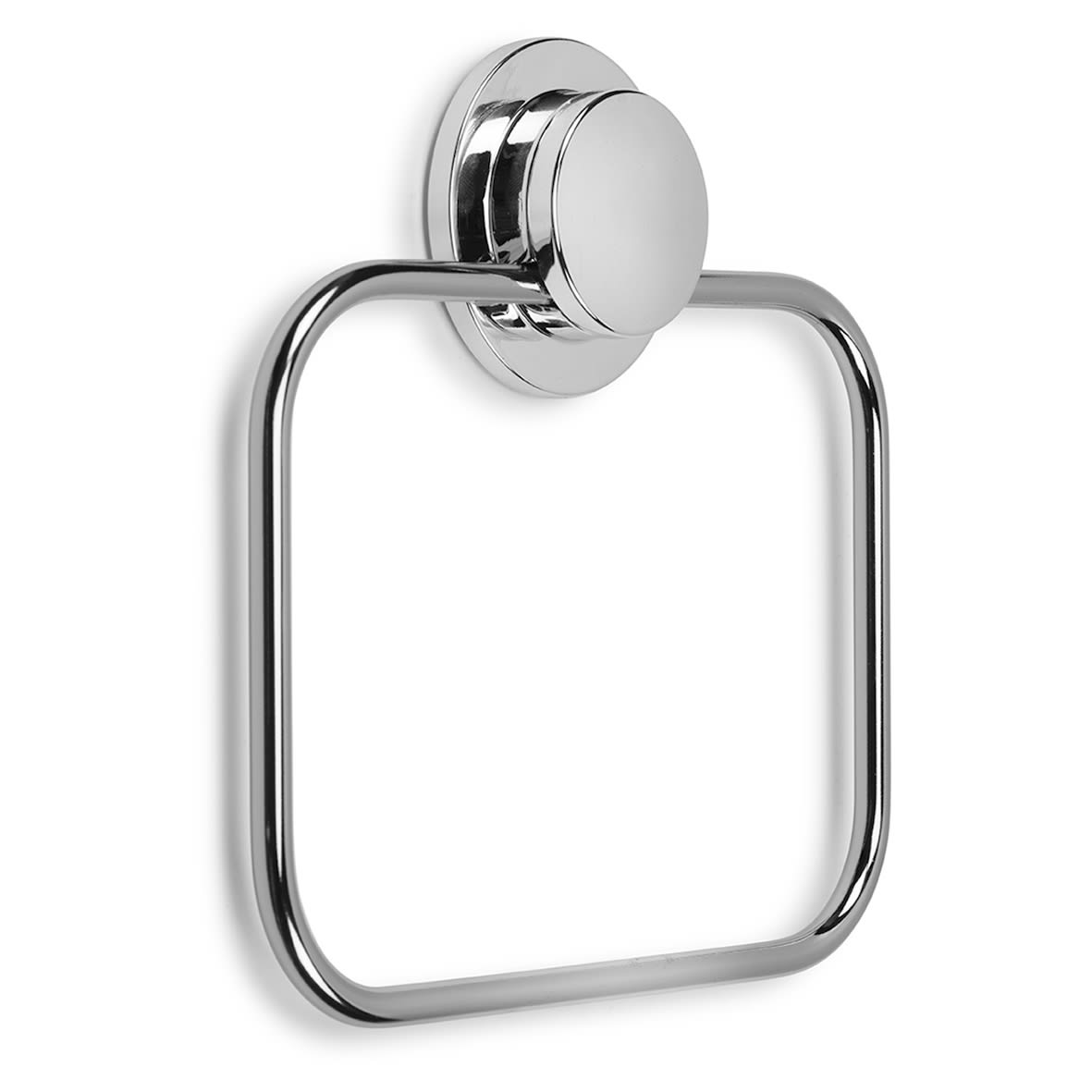 Stick 'N' Lock Towel Ring - 171 x 174 x 22mm - Polished Chrome - view 2