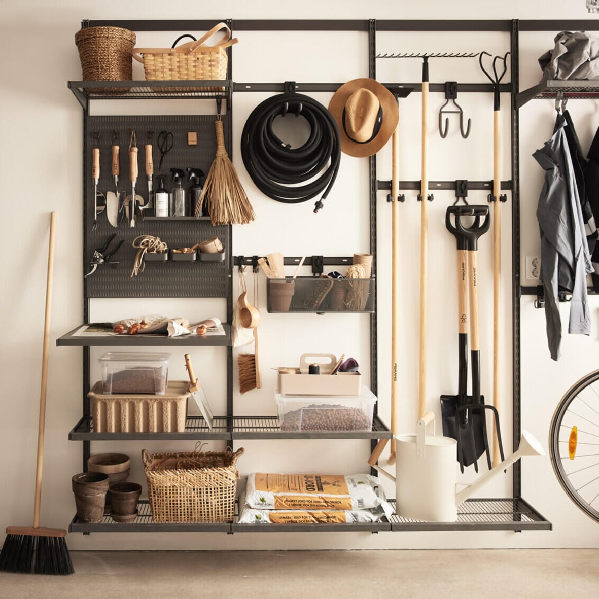 Garage+ Storage Top Track System - Double Straight Hook for Storage Track - Matt Grey - view 3