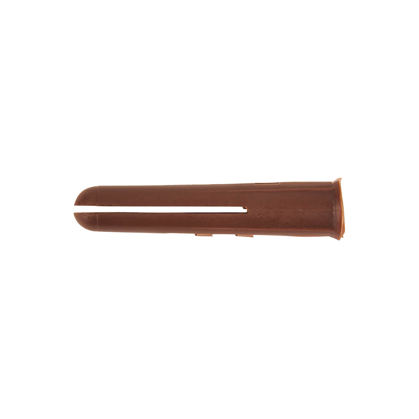 HDPE Plastic Wall Plug - 7 x 37mm - Brown - Pack of 100 - view 2
