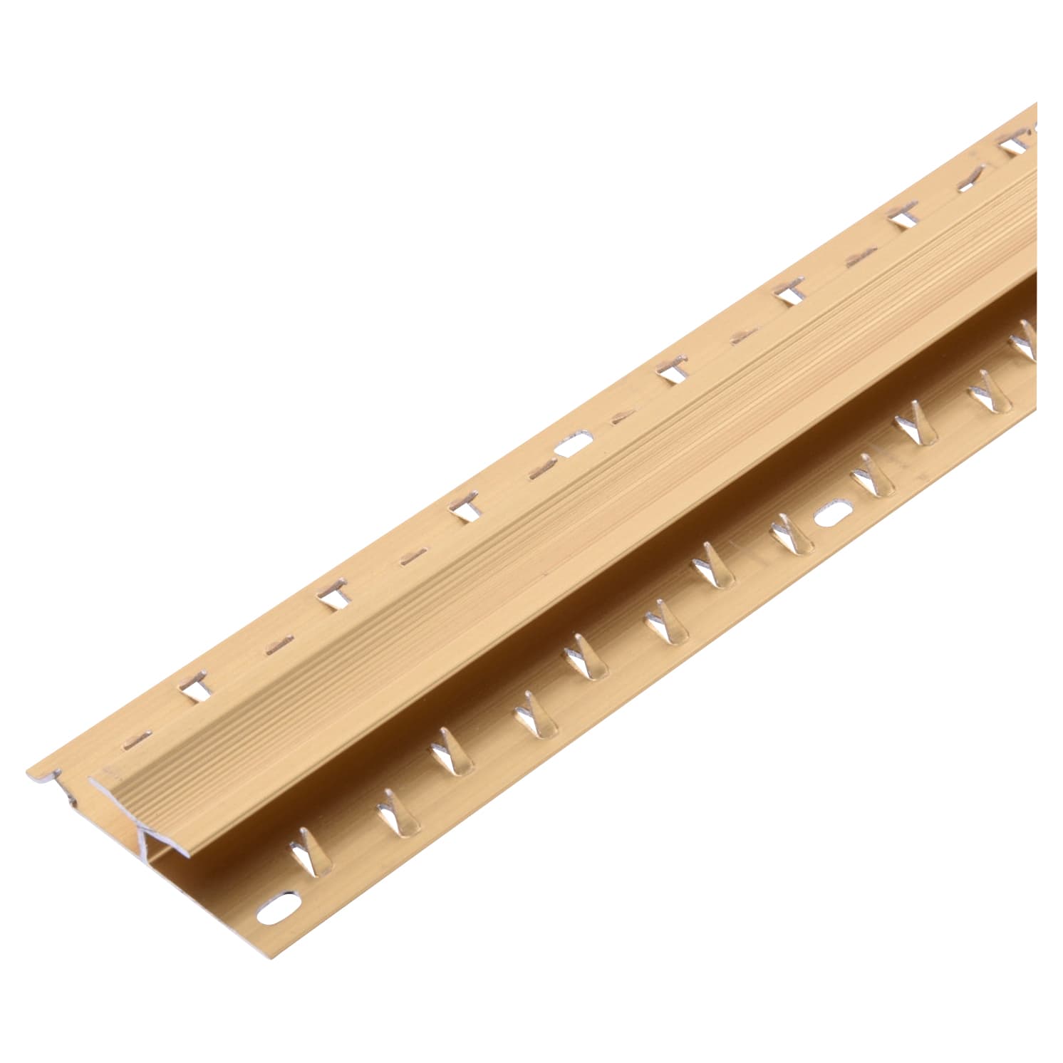 Dual Edge Carpet Door Bar Trim - 900mm Length - Gold Anodised - view 2
