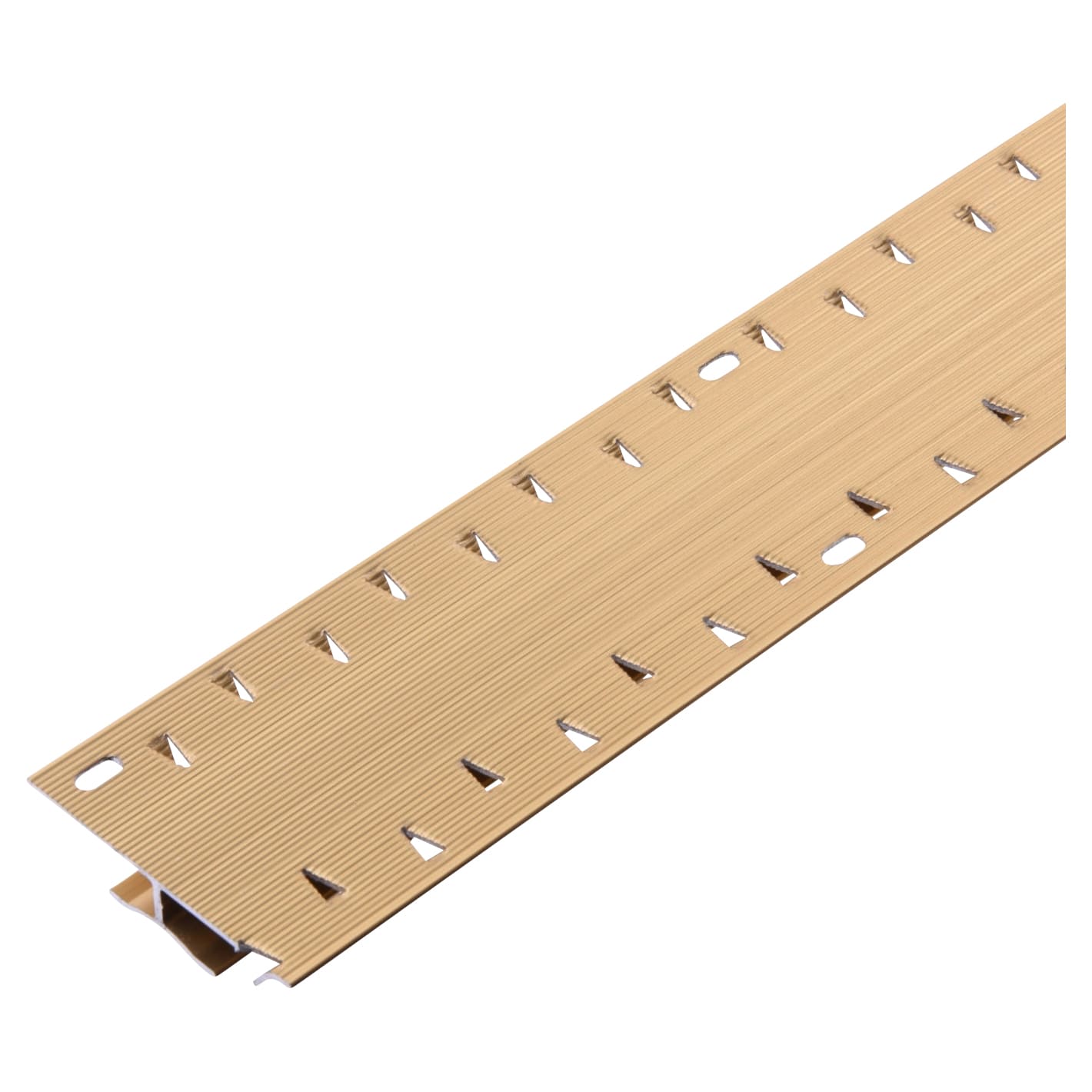Dual Edge Carpet Door Bar Trim - 900mm Length - Gold Anodised - view 3