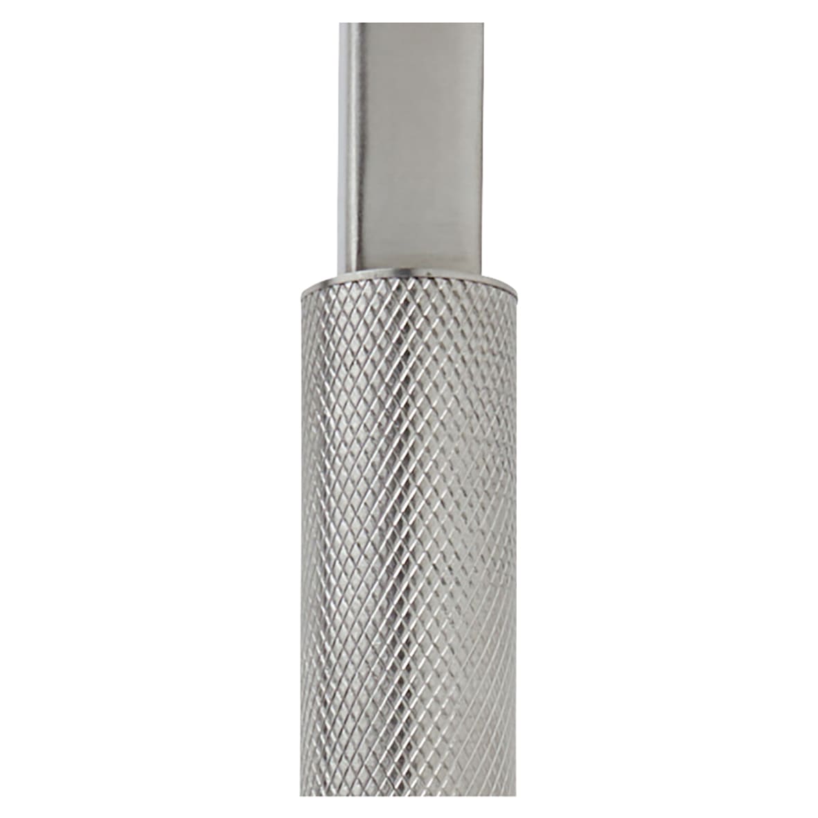 Satin Stainless Steel 25mm Knurled D-Bar Door Pull Handle - Bolt Fix - 450mm Centres - view 2