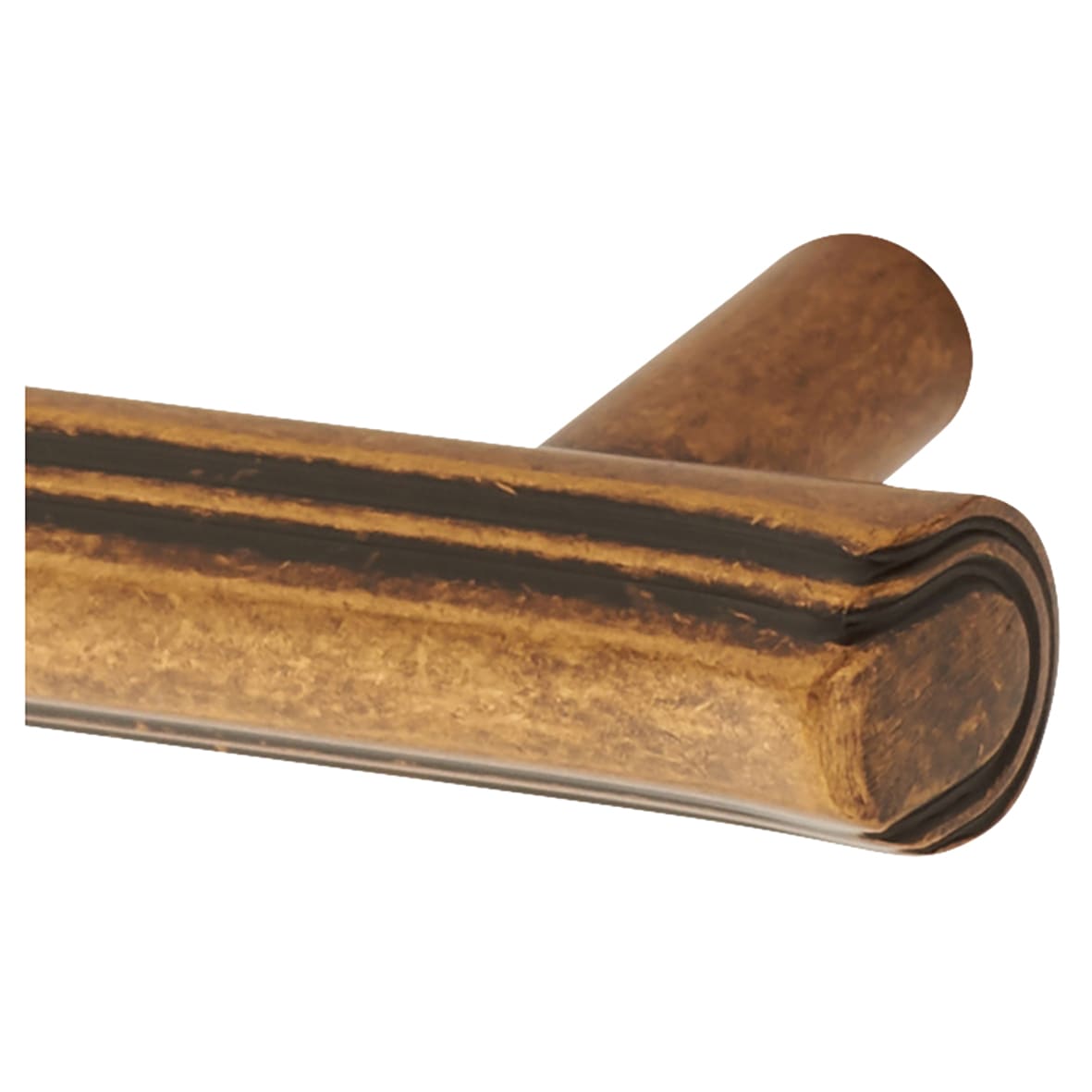 Filton 11mm T-Bar Cabinet Pull Handle - 128mm Centres - Antique Brass - view 2