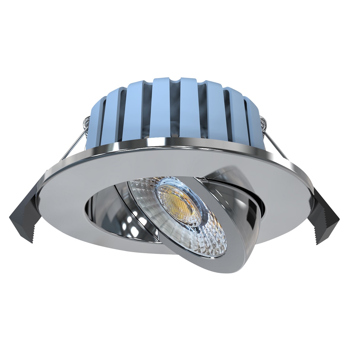 Forum Spa Eden 7W IP65 Fire Rated LED Dimmable Adjustable Downlight - 3/4/6000K CCT - Chrome - view 2