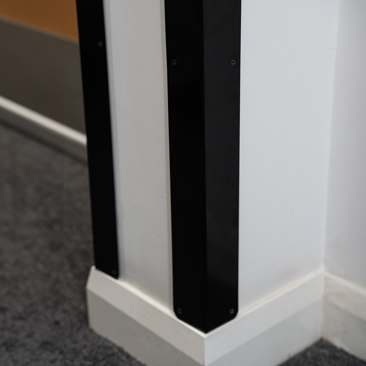900mm 430 Stainless Steel Angle - Equal Sided - 50 x 50 x 0.9mm - Matt Black - view 2