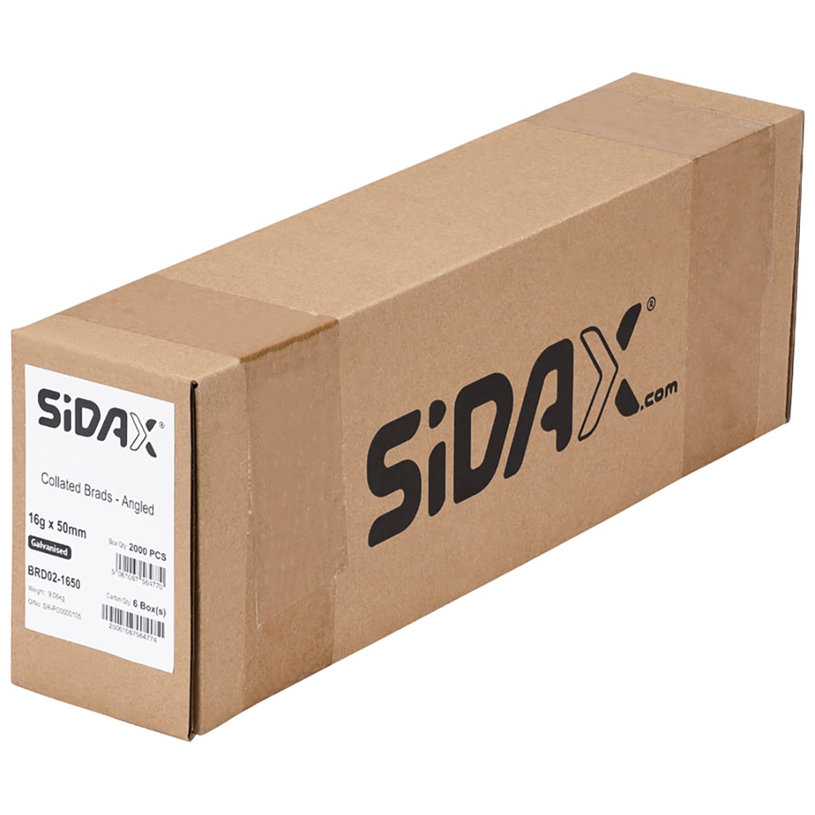 Second Fix Brad Nail - 20° Angled - 16 Gauge x 50mm - Galvanised - Pack of 2000 - view 4