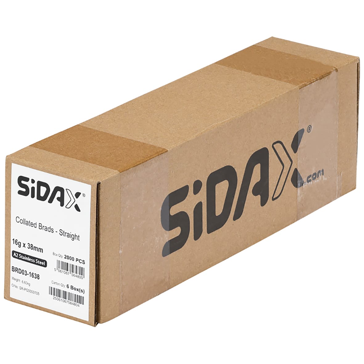 Second Fix Brad Nail - Straight - 16 Gauge x 38mm - A2 Stainless Steel - Pack of 2000 - view 4