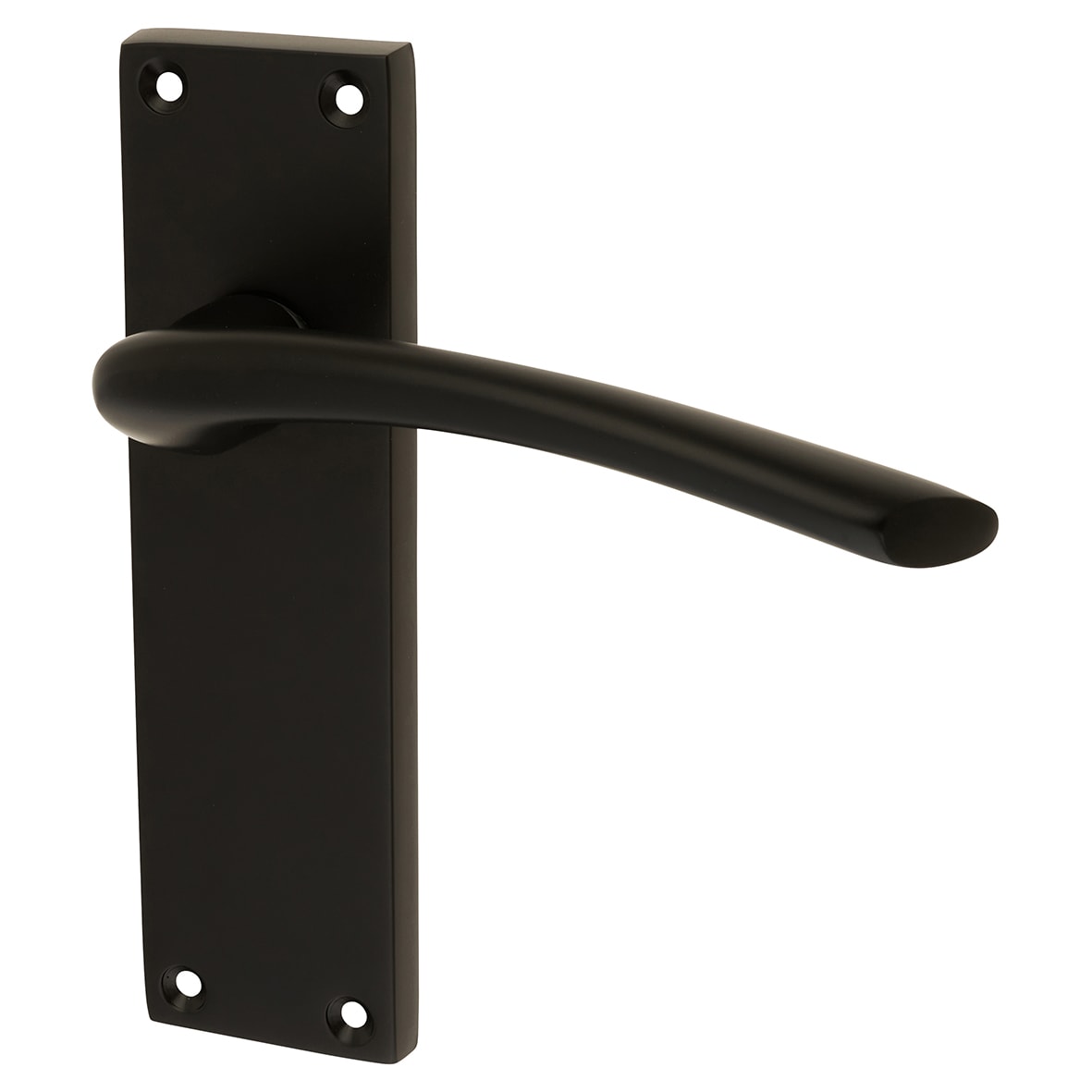 Matt Black Latch Door Handles Pack - Rimini Range - view 2
