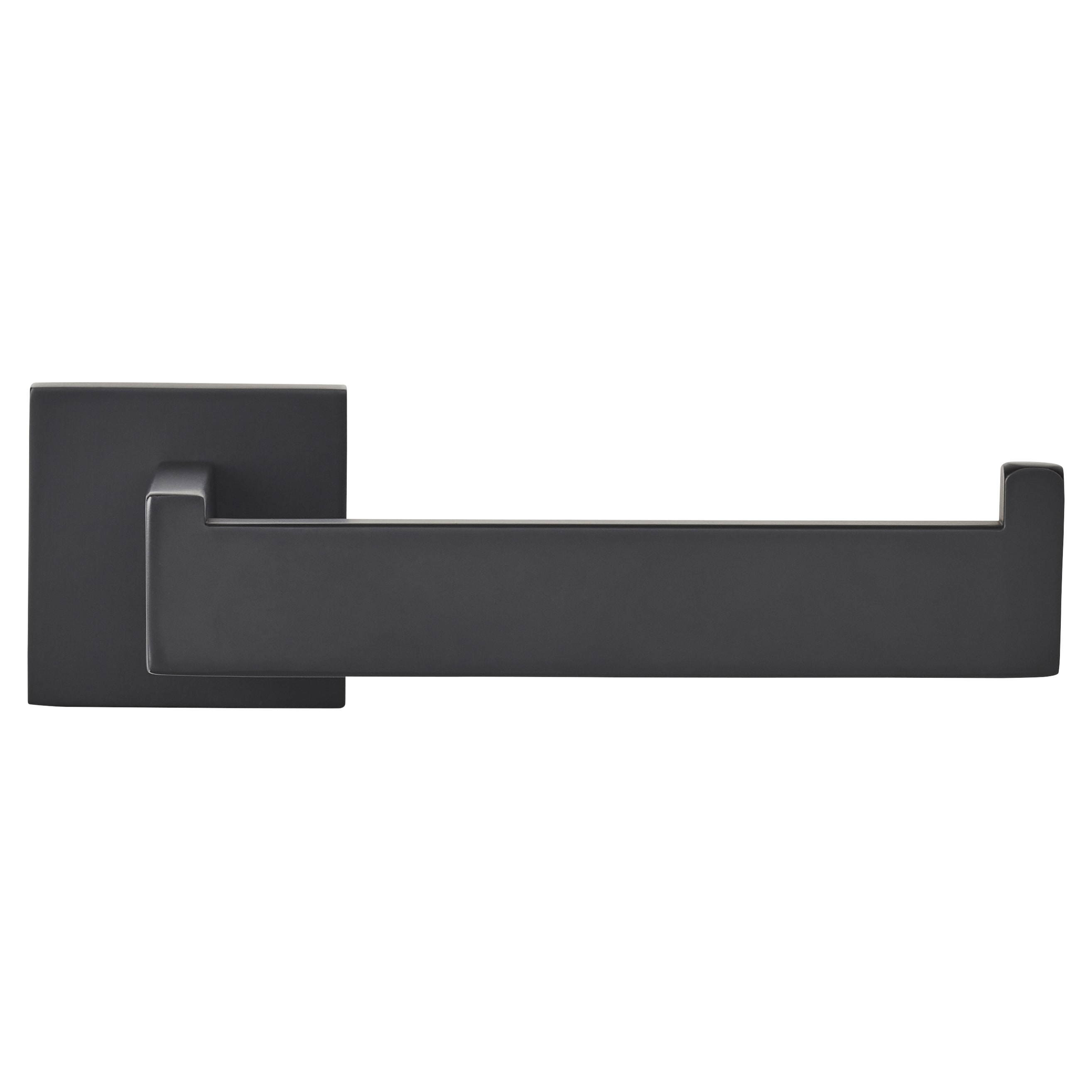 Modern Square Toilet Roll Holder - 170 x 76 x 55mm - Matt Black - view 2