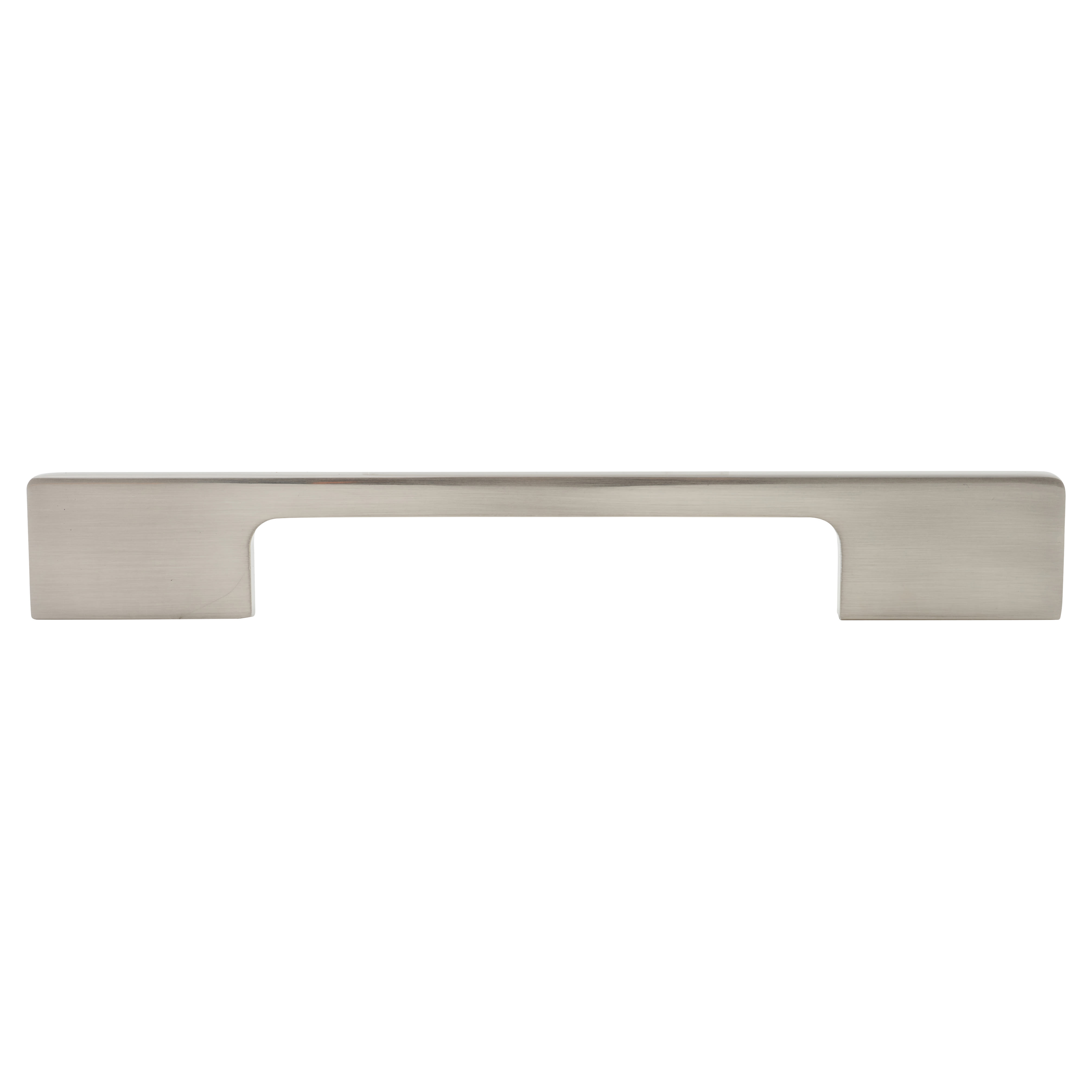 8mm Slim D-Bar Cabinet Pull Handle - 192mm Centres - Satin Nickel - view 2