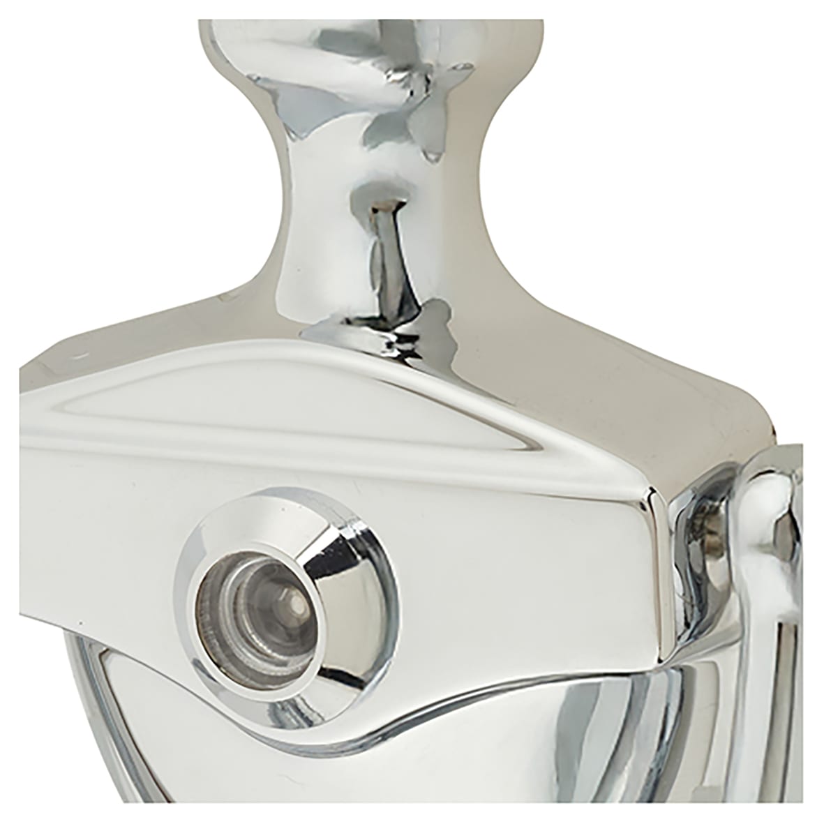 AR727K Traditional Urn Door Knocker With Viewer - Polished Chrome - 151 x 76mm - view 7