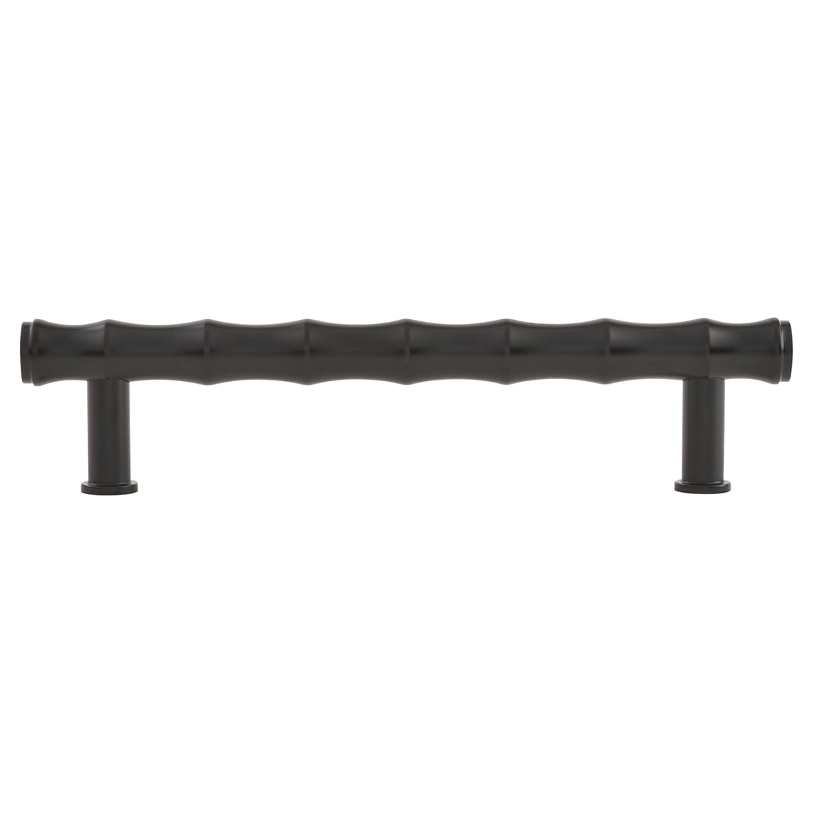 Crispin Bamboo 15mm T-Bar Cabinet Pull Handle - 128mm Centres - Matt Black - view 2
