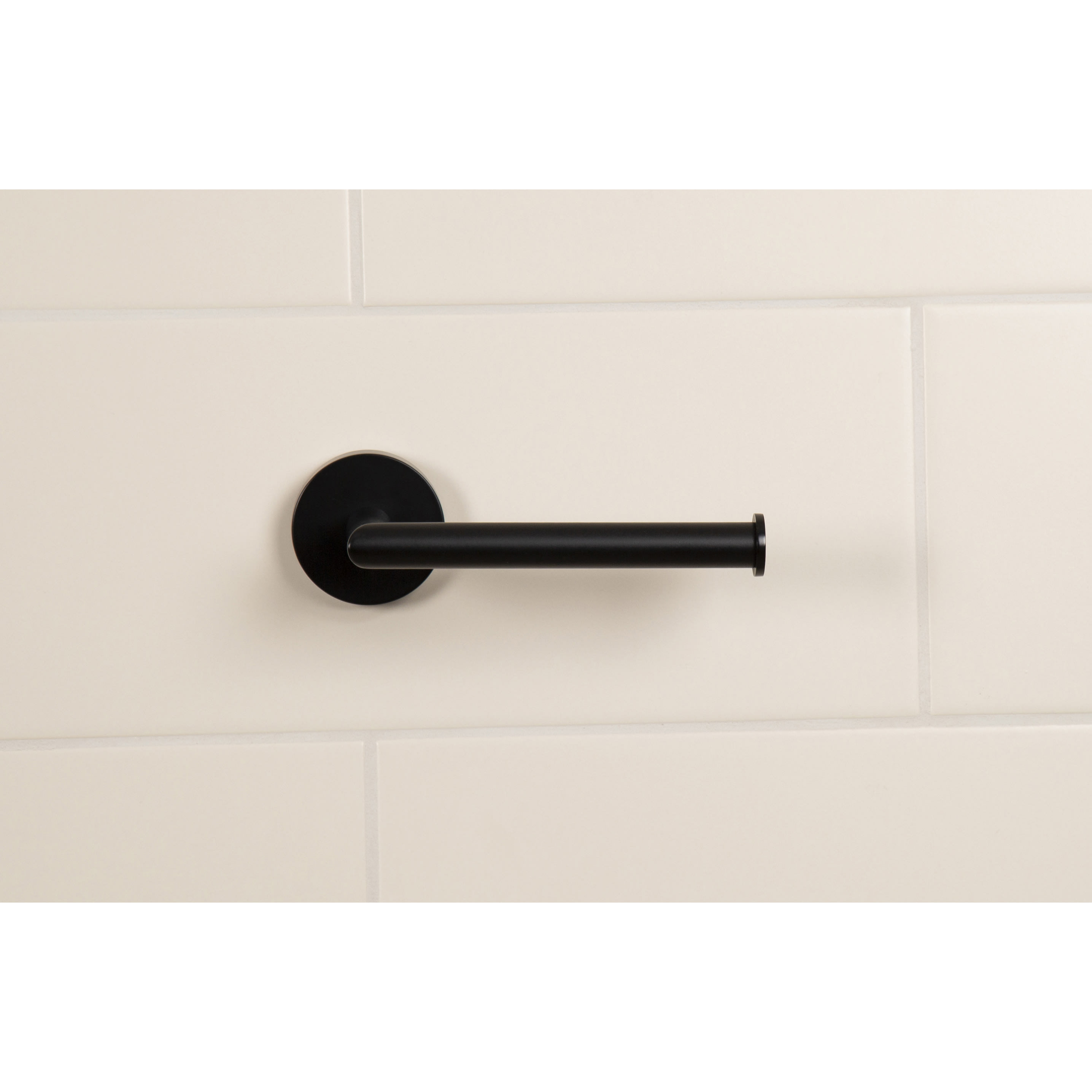 Cygnus Round Toilet Roll Holder - 162 x 80.5mm - Matt Black - view 4