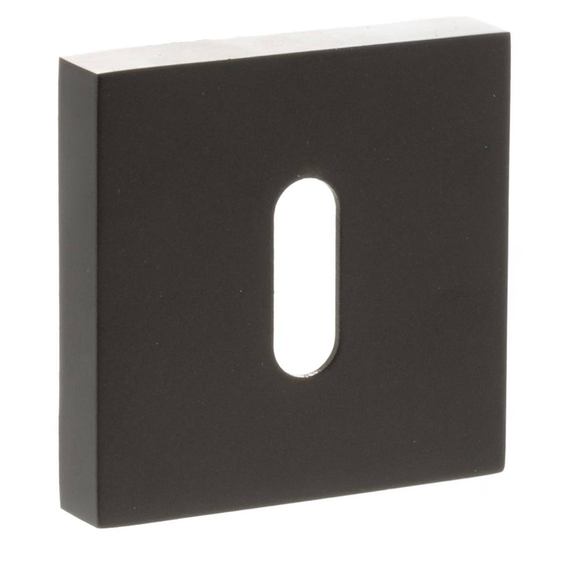Status Square Escutcheon - 51 x 51mm - Keyhole - Urban Dark Bronze - Pair - view 2
