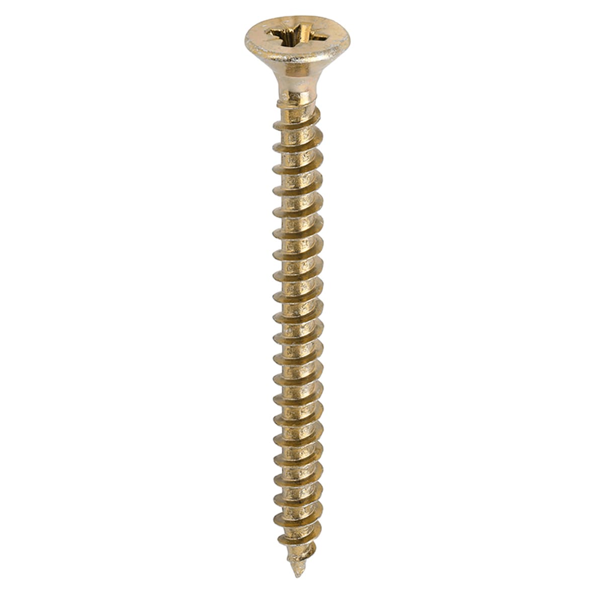 Solo Chippy Pozi Countersunk Wood Screws - 6.0 x 70mm - Yellow Zinc - Pack of 200 - view 3