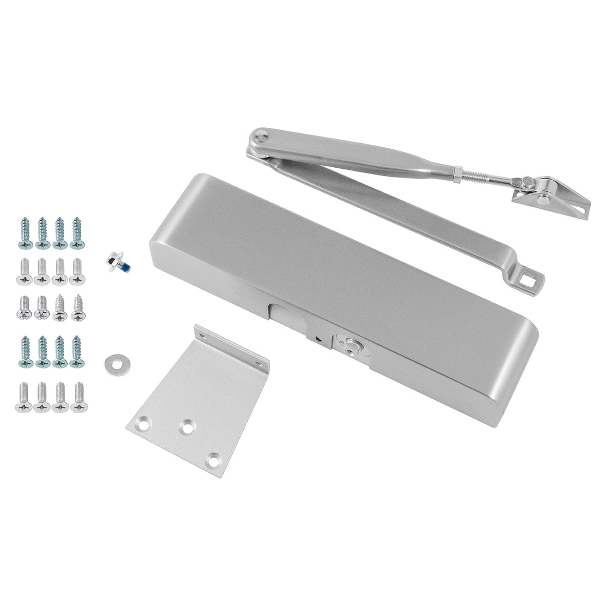 83 Series Overhead Fire Door Closer - Power Size 2-4 - Push/Pull Mounting - Satin Nickel - view 3