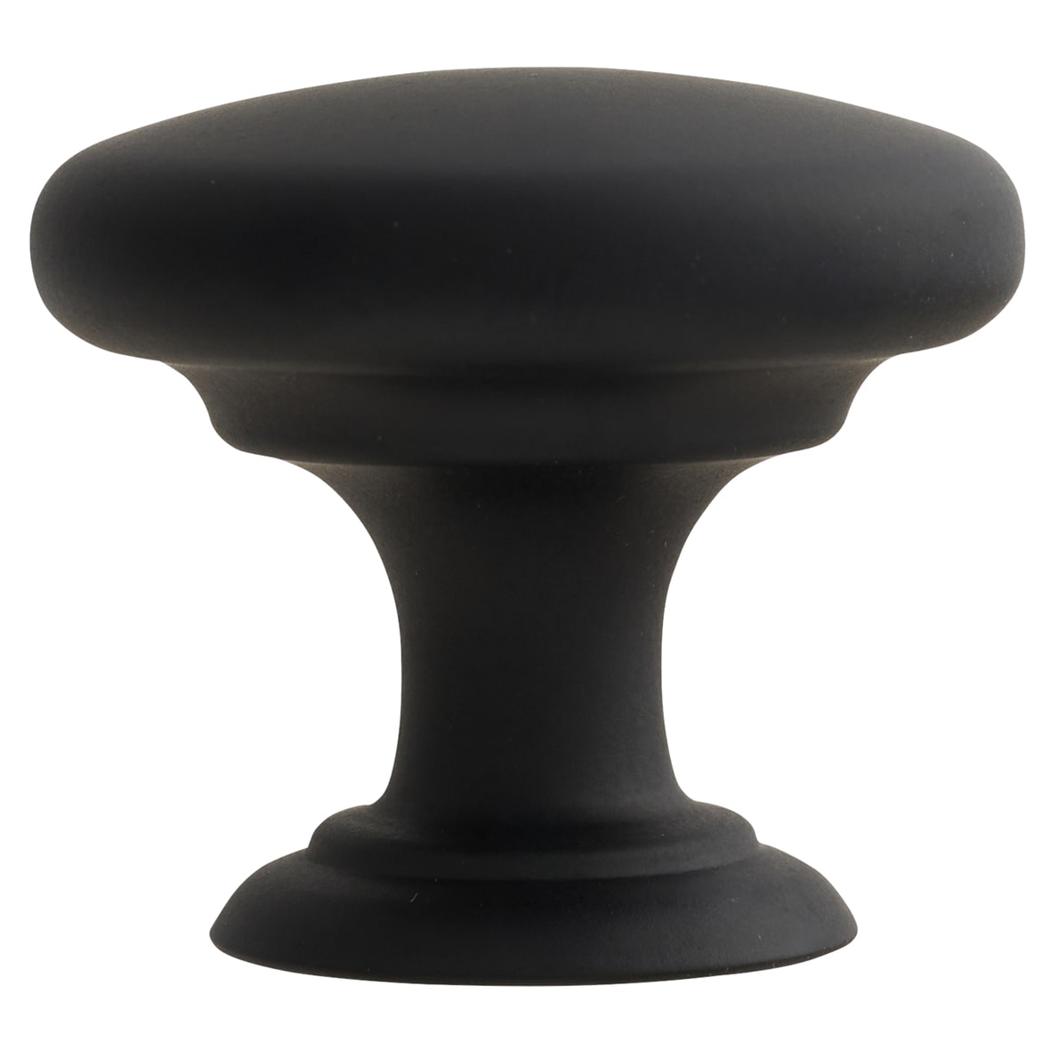 Crofts & Assinder Monmouth Round Cabinet Knob - 32mm Diameter - Matt Black - view 2