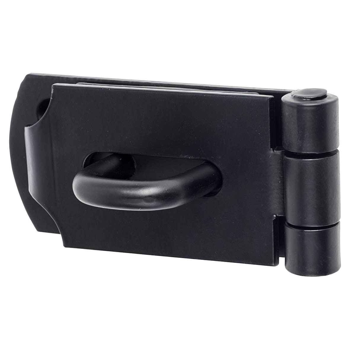 Heavy Pattern Hasp & Staple - 190mm Length - Black - view 2