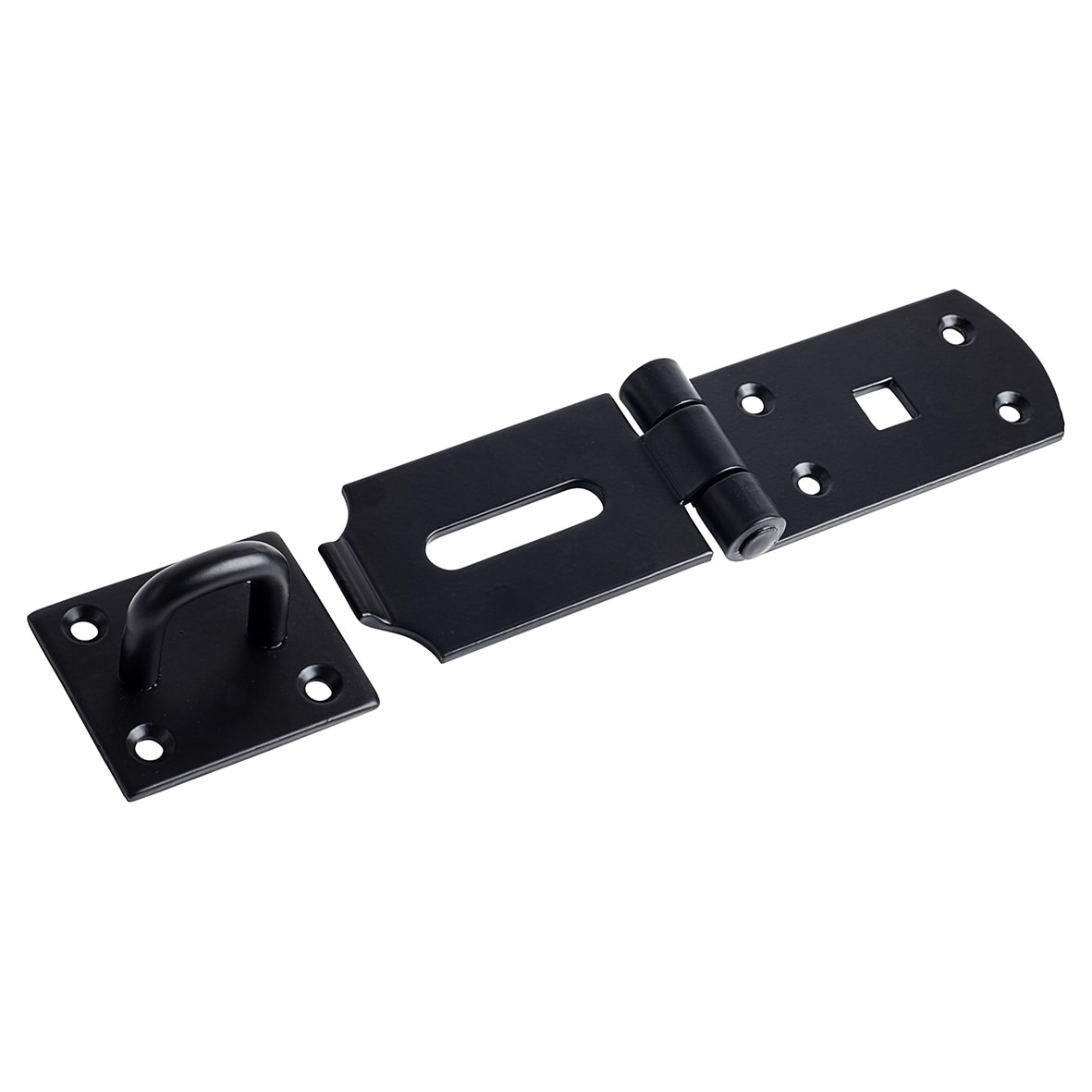 Heavy Pattern Hasp & Staple - 190mm Length - Black - view 3