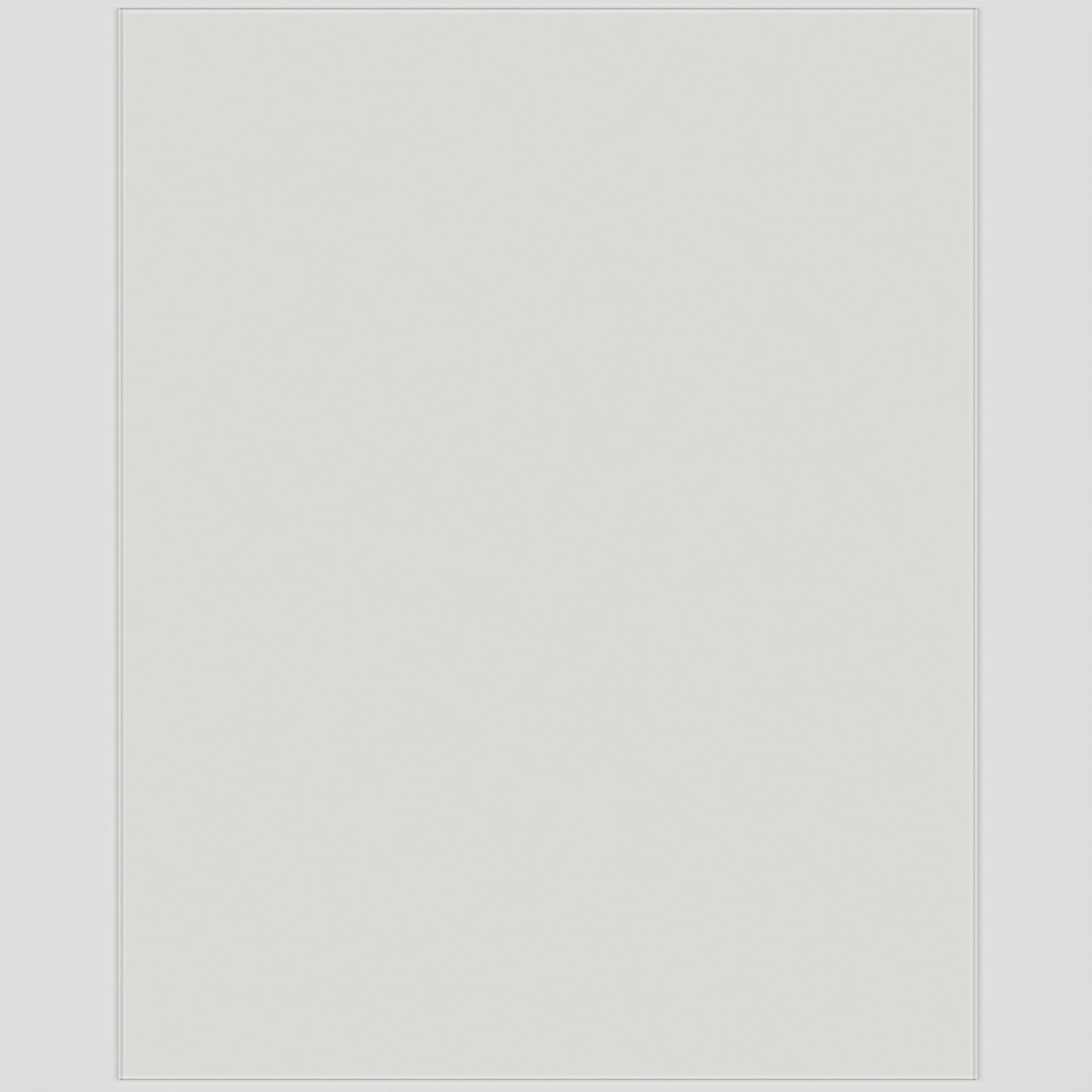 Self Adhesive Glass Kitchen Splashback - 750 x 600mm - Matt White - view 2