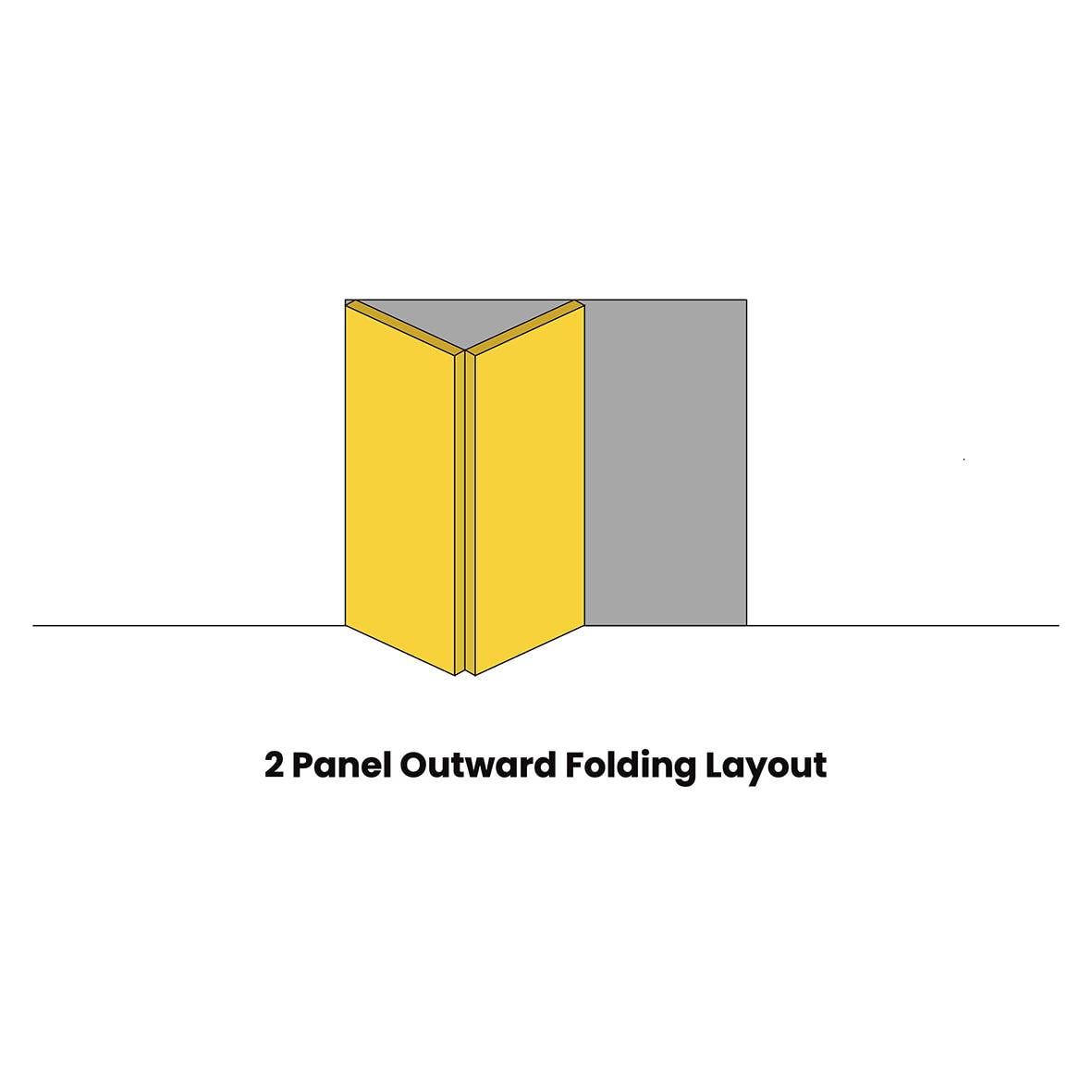 Interfold 50F Bi-Folding Door Kit - 2000mm Track - 2 Door - Polished Brass - view 4