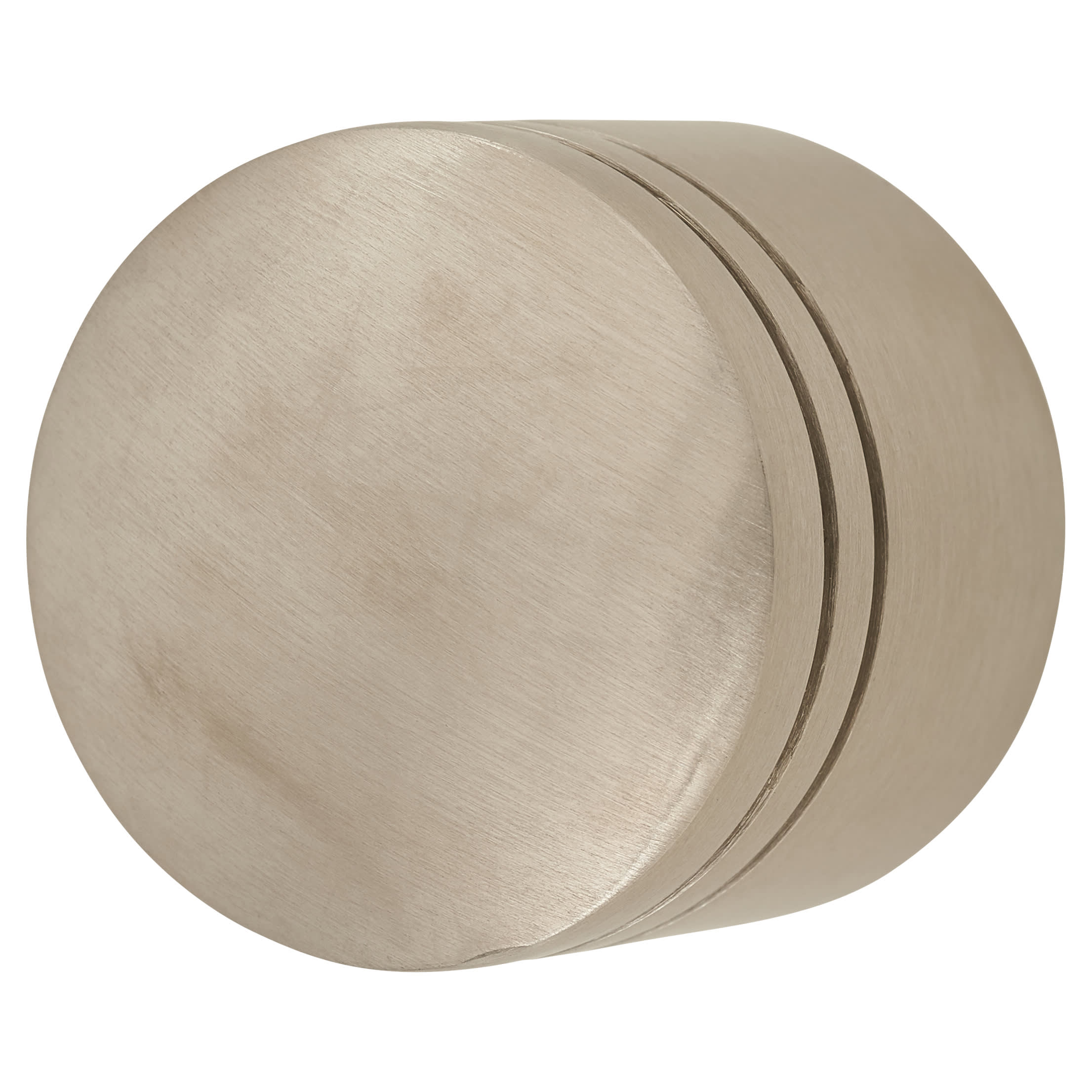 Turned Lined Round Cabinet Knob - 30mm Diameter - Satin Stainless Steel - view 2
